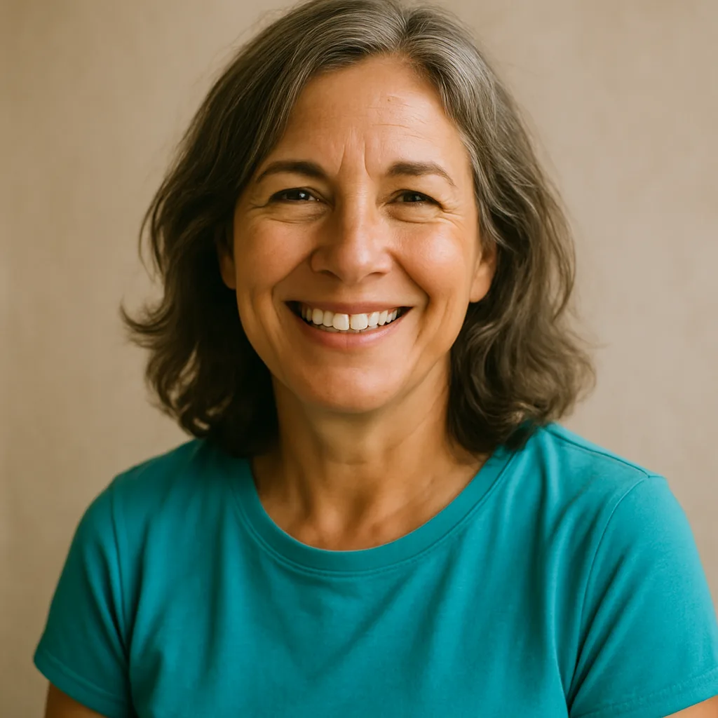 Smiling woman in her 50s — member of The Staffordshire Dating Site